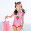 Swimwear pink Strawberry printing designer sweet kids swimwear bikini for young girls summer cute swimwear kids